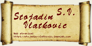 Stojadin Vlatković vizit kartica